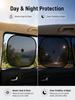 Universal Car Side Window Sunshade Suction Cup Mesh Curtain UV Protection Heat Insulation