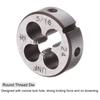 Uxcell 2-Piece Tap & Die Set, 5/16-24 UNF Left-Handed Thread Tap & Round Die, Tapping Thread Tool, Tap & Die Kit for Nut, Screw, Bolt Thread Repair