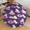 1PC Unicorn Donut Umbrella-8-Rib Reinforced, Automatic Open, Lightweight & Durable, Fashion Accessory for Outdoor-D407