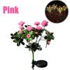 Solar Garden Lights Outdoor Decorative Solar Garden Lights with 7 Azalea  Flowers, LED Waterproof Solar Powered Garden Light