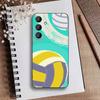 Volleyball Painted Phone Case For Samsung Galaxy A73,A21s,A22,A31,A52,A53,A71,A41Soft Black Shell