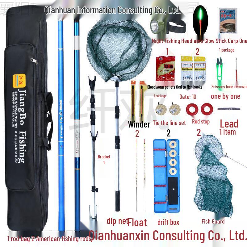 Komplett Nybörjarfiskespöset - Superhårt Handspö med Beten och Utrustning