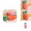 Soft And Cozy Rabbit Fur Carrot Long Pillow Cushion For Girls And Kids Bed Use
