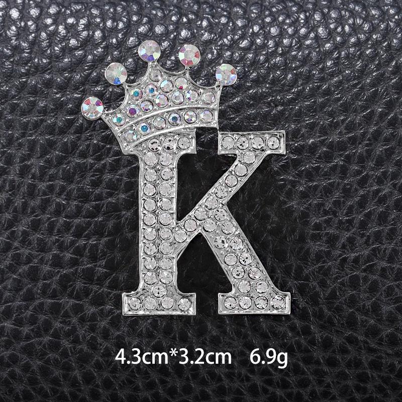 Unisex Versatile English Letter Brooch Lapel Pin for Suits and Clothing