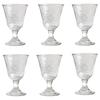 Takumibifu Dinner Luxe Select 6-Piece Set Kiriko Sake Cup (Sakazuki) Plum Kiriko dia.58xH90mm 65ml Glas