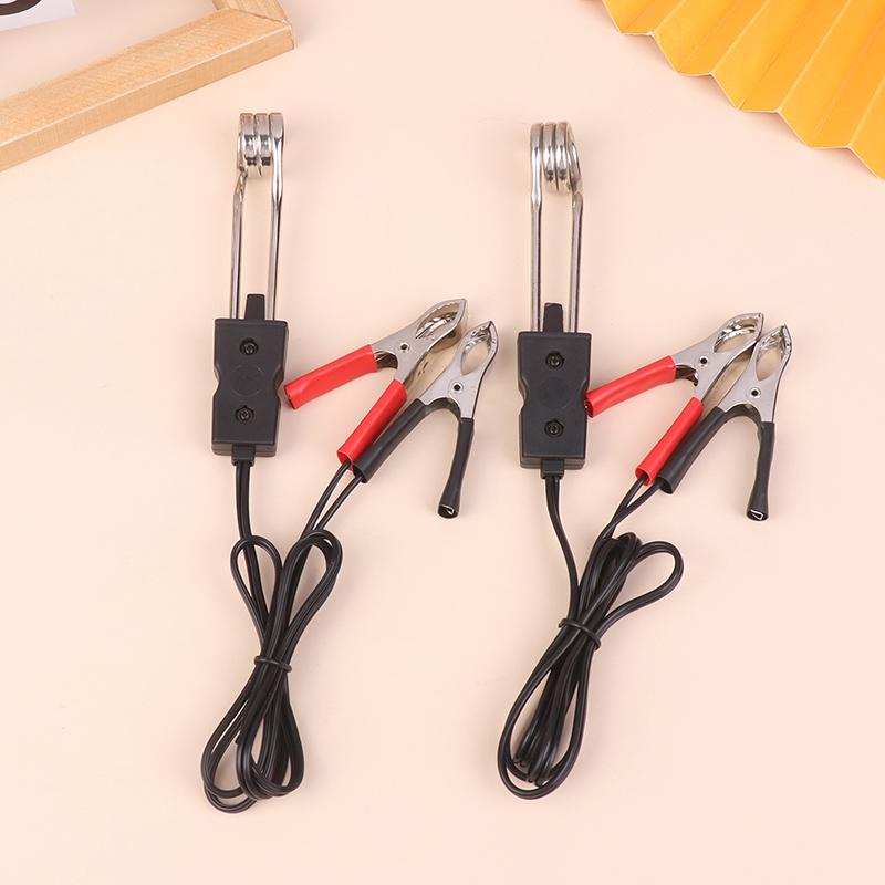 Car Alligator Clips Heater Auto Electric Tea Coffee Water Heater Dc 12V/24V 20W Cigarette Lighter Adapter Portable Heater