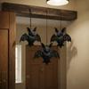 2PCS Openwork Gothic Style Halloween Bat Light Glowing Halloween Bat Lampshade  Ghost Festival