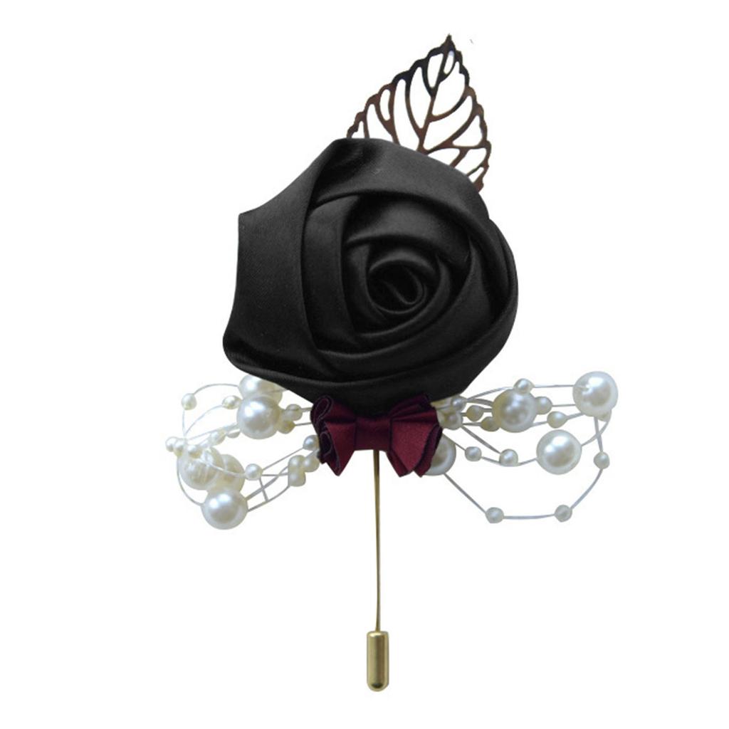Ceremony Ball Corsage Brooch Wedding Bride and Groom Simulation Flower Corsage