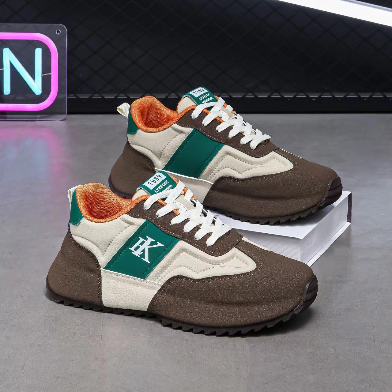 

Internet celebrity popular men s shoes autumn new breathable sports casual shoes men s versatile Forrest Gump running shoes platform dad trendy shoes 44