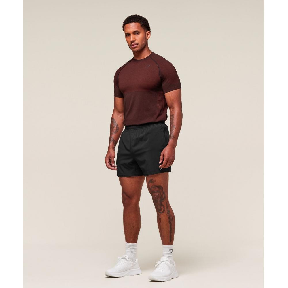 Gymshark ViTal Seamless T shirT Black seTs Red A2b5p Rb30