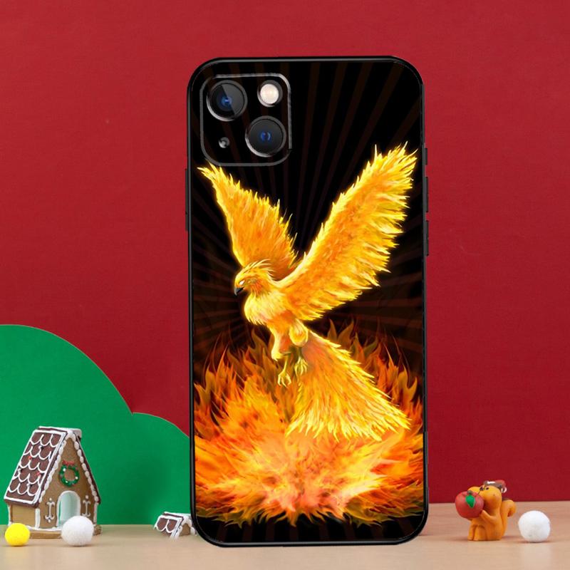 Phoenix Bird Capa For iPhone 15 11 14 Pro Max 12 13 14 Pro Max Plus X XR XS Max 12 13 Mini Phone Case