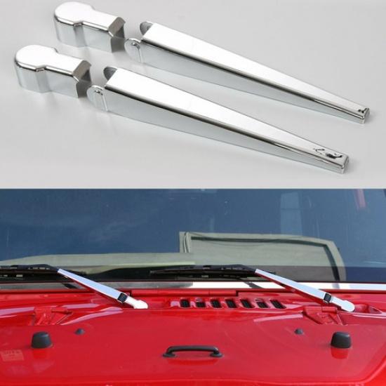 

Front Window Windshield Wiper Blade Trim Cover for 2007-17 Jeep Wrangler JK JKU
