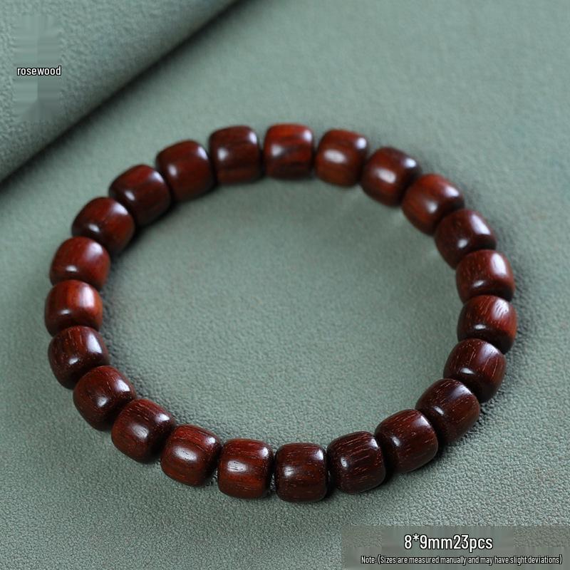 Temple Sandalwood Multi-Treasure Buddhist Rosary Beads Bracelet - Wenge Accessories Gift
