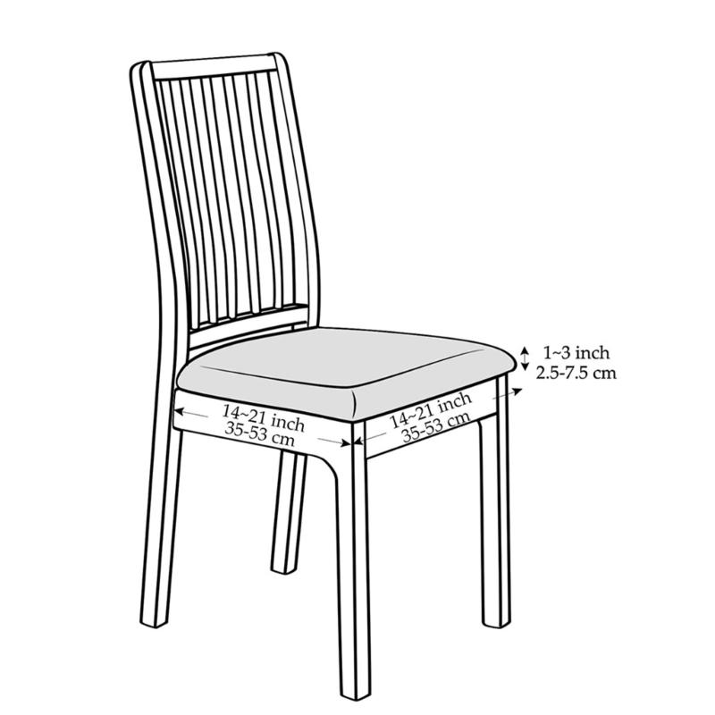 Stretchable Spill Proof Chair Slipcovers with High Elastics Polyester Fabric for Home Hotel Dining Room Furniture