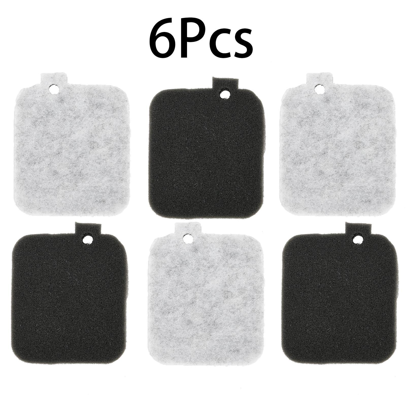 

6pcs Air Filter Grey Leaf Blowers Round Vacuum Parts