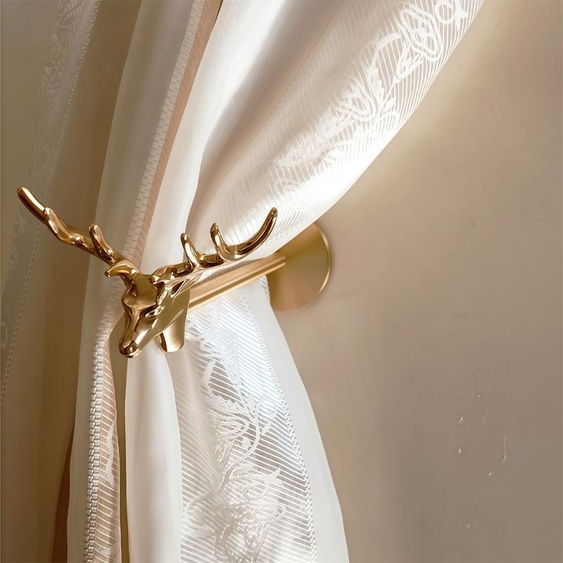 Curtain Tiebacks & Holdbacks Wall Mounted Drapery Hook Holder Curtain Tie Backs Drapery Pull Backs Tie Backs Home Decors