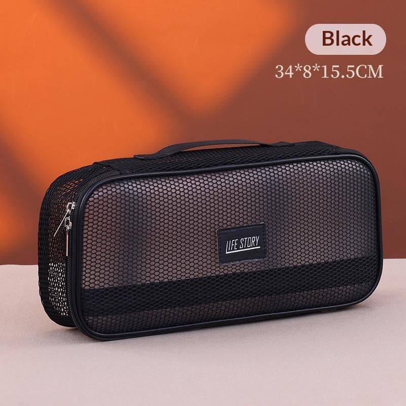 

High Quality Mesh Hair Dryer Storage Bag Dustproof Large Capacity Curler Storage Bag With Handle Hairstyles Tool Organizer Home чорний