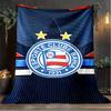 1PC Esporte Clube Bahia Design Printed Soft Flannel Blanket Throw for Adult Bedroom Living Room Sofa Camping Travel Fan gifts Christmas Gifts