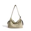 Shoulder nylon large-capacity shopping bag simple solid color portable cloth bag casual versatile messenger bag bag female