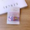 2Pcs Korean New Laser Glossy Hairpin Magic Color Colorful Rectangular Aurora Edge Clip Children's Bangs Headdress