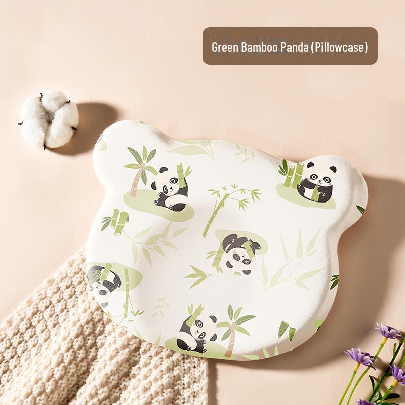 "Baby Memory Foam Pillow: Washable Silicone, 0-1 Years, Round Head Support"