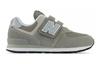 Çocuk Spor Ayakkabıları New Balance 574 Cırt Cırtlı Küçük Çocuk Geniş 'Core Pack - Gri Beyaz'
