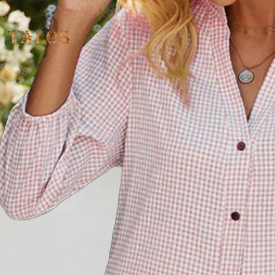 Button Down Shirt Dress for Women Casual Half Sleeve V-neck Stripe Dress Flowy A-line Midi Dress for Summer Beach Vacation