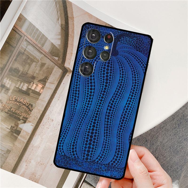 Yayoi Kusama Pumpkin Art Phone Case For Samsung Galaxy S23 S22 Ultra Note 20 Note 10 S8 S9 S10 Plus S20 FE S21 Ultra