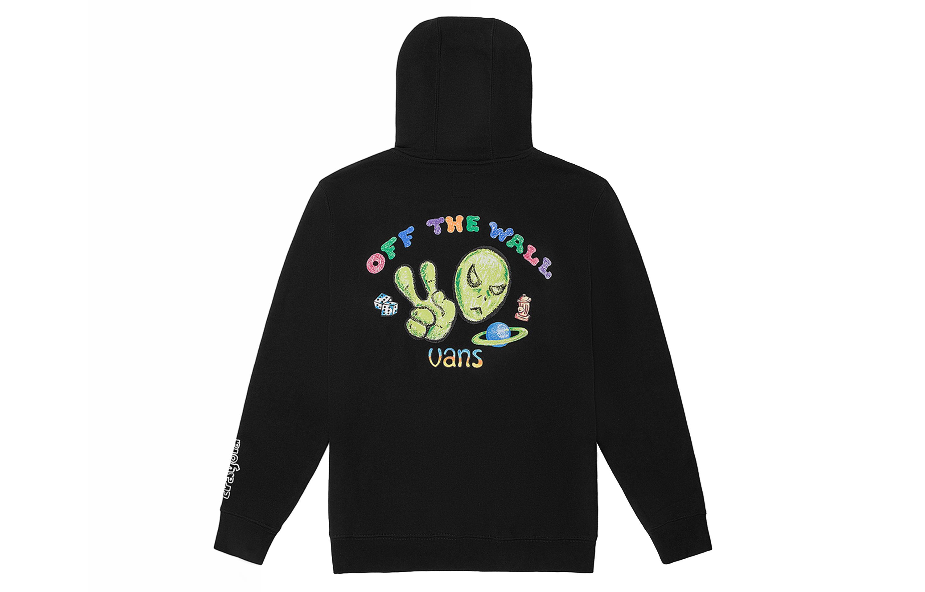 Vans X Crayola Sweatshirts Men s Black Hooded Moderate Regular VN0A7SFMYUY S