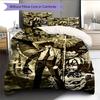 Anime Pattern Bedding Quilt Set Quilt Cover Pillowcase Home Decoration Birthday Gift (1 * Duvet Cover + 2 * Pillowcase, Without Core)