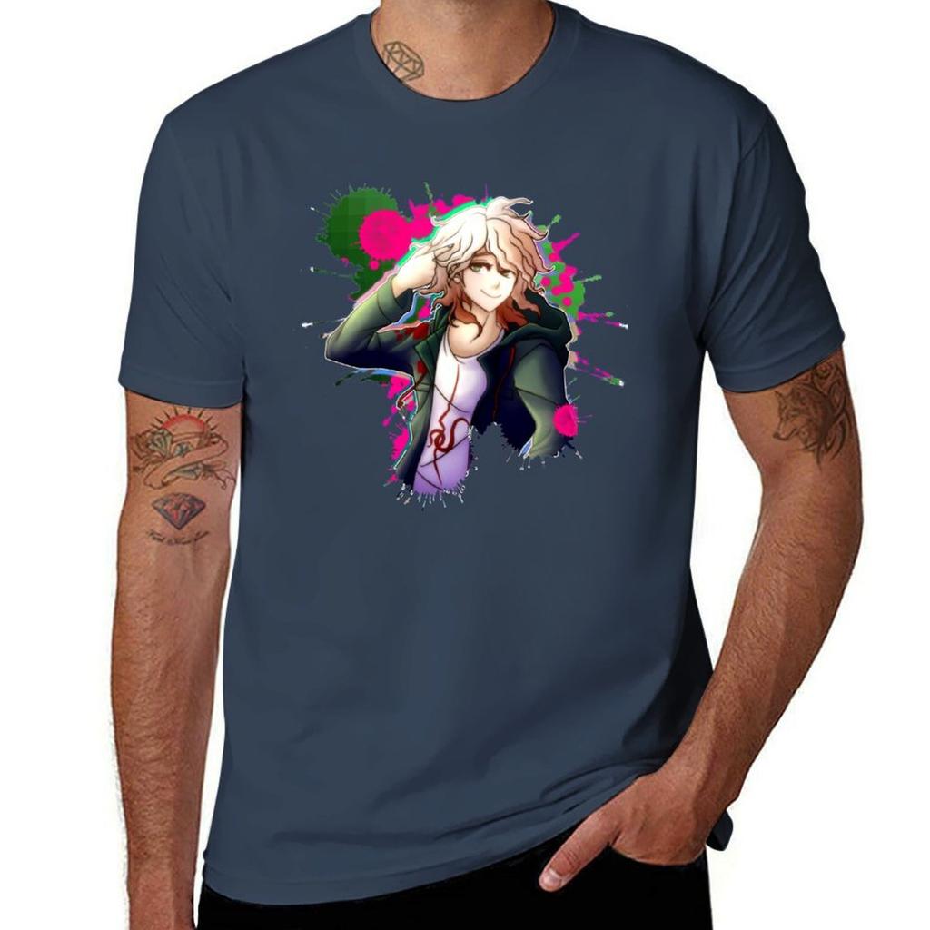 Nagito Komaeda Tshirt Big Size Crew Neck Tshirt