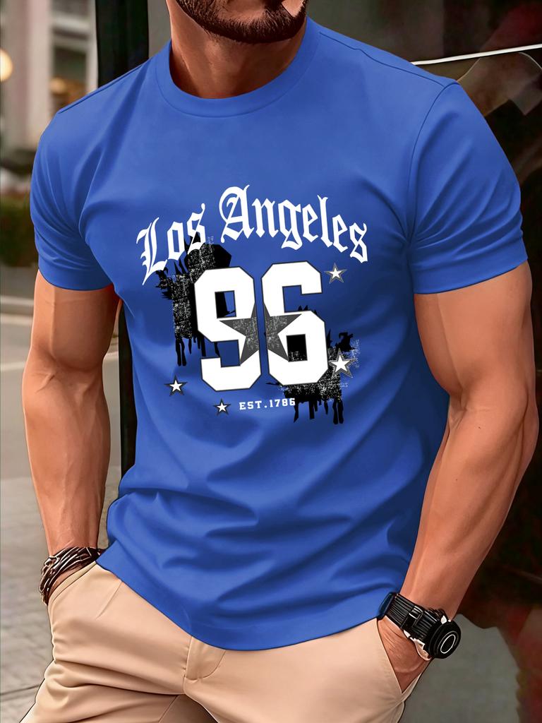Famous American City Est 1786 Print T Shirts Men Cotton Summer TShirt Loose Casual Clothes Unisex AllMatch ONeck Short Sleeve