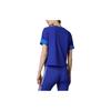 adidas Originals Adicolor 70s Retro Series Logo Embroidered Short Sleeve T-Shirt Women Tops Blue IK7846