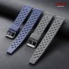 Premium Tropical FKM Rubber Straps 20mm 22mm Quick Release Fit Flat End Universal Watch Strap Soft Silicone Smartwatch Watchband