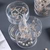 Multi-layer Transparent Rotating Jewelry Storage Box Jewelry Storage Box Hair Rope Hair Ring Hairpin Jewelry Display Stand