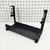 Under Desk Cable Organizer Large Capacity Cable Storage Rack Clip-On Installation Retractable Carbon Steel Cable Management Tray