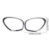 2x Car Lamp Ring Cover Case Replacement Headlight Frame Cover Housing Decoration Stickers for R60-Countryman John-Cooper