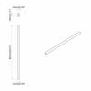 Clothes Rod 12 pcs Silver 864 x 15 x 29 mm Aluminum Alloy
