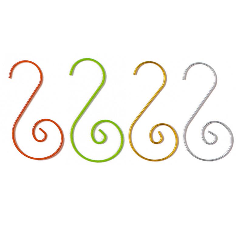 20PCS Tree Ornaments Multipurpose Plastic Heavy Duty Hangers Festive Stockings Ornaments S Hooks Xmas Christmas Shaped 50mm