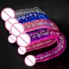 Sex Toys Double Ended Realistic Waterproof Jelly Dildo Flexible Long For Double Sided Anal Play G-Spot Stimulator For Couple