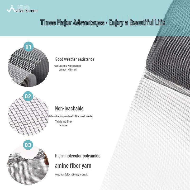 Nano Self-Adhesive Insect-Proof Window Mesh - Dustproof, Anti-Mosquito Screen, Light-Transmitting Replacement Fabric