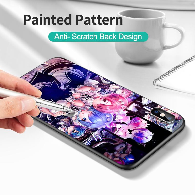 Schwarze Tpu-Hülle für OPPO A32 A33 A53 A53S A54 A55 A73 A74 A76 A77 A91 A94 A95 A93S A92S 4G 5G Ram Rem Anime Cartoon
