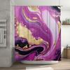 Luxury Marble Print Shower Curtain Waterproof Moldproof for Bathroom Decor