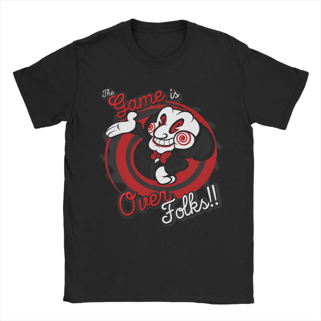 Casual Vintage Saw Movie  T-Shirt Men's Crewneck Short Sleeve Clothes Halloween  Cotton Summer Top Tee