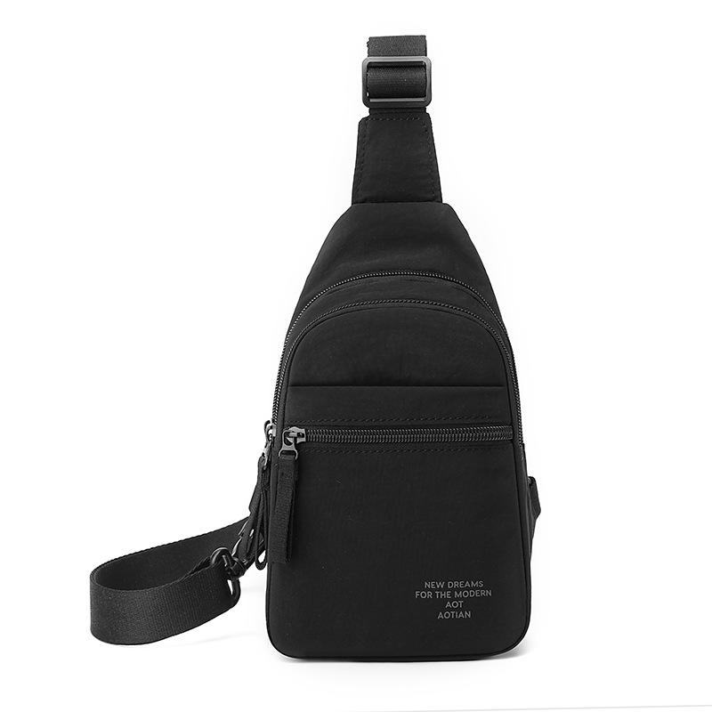 Men s Chest Bag Outdoor Mobile Phone Bag Multi-Layer Crossbody Bag