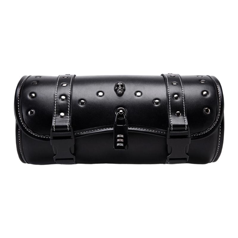 

PU Leather Motorcycle 2 Strap Buckle Closure Tool Bag Quick Release Clasp for Handlebars,Forks 1