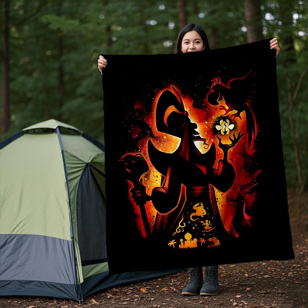 1pc, Disney Villains Jafar Blanket Cartoon Throw Gift for Friend, Living Room, Outdoor Blankets, Travel, Camping