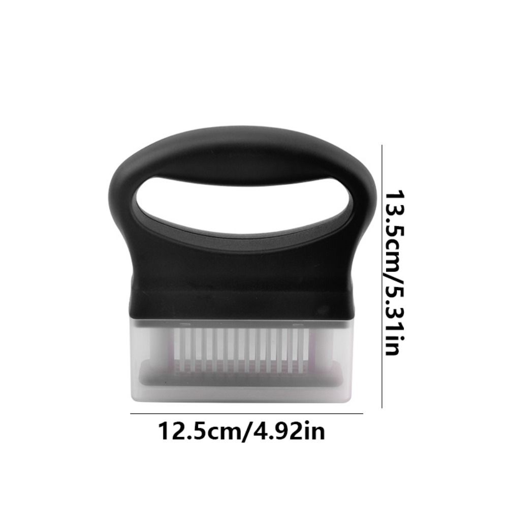 Stainless Steel Blades Meat Tenderizer Ultra Sharp Needle with Cover Tenderizing Beef Mallet Convenient Comfortable Grip