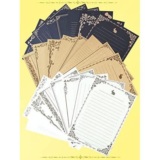Letter Set Envelopes 10 Colors Paper Craft Antique Style Simple Stylish Foil Stamping Invitations Wedding Congratulatory Letters Greeting Cards Sheets