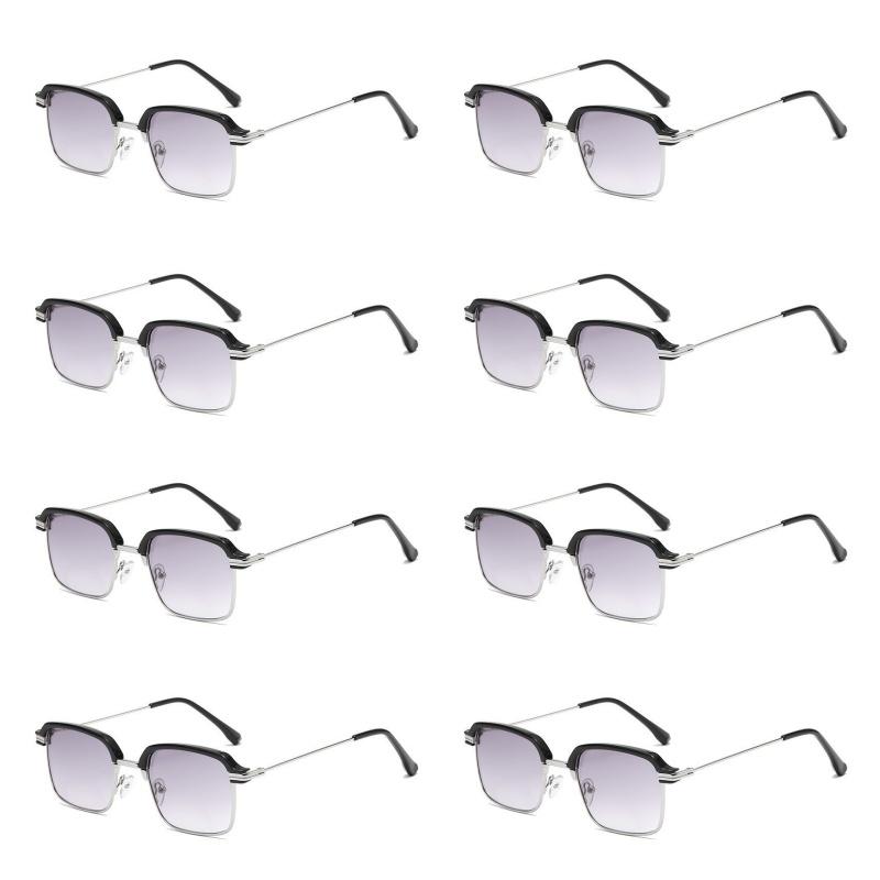 1/8PCS Bifocal Sunglasses Reading Glasses UV Protection Anti Blue Light 2 IN 1 Far Near Vision